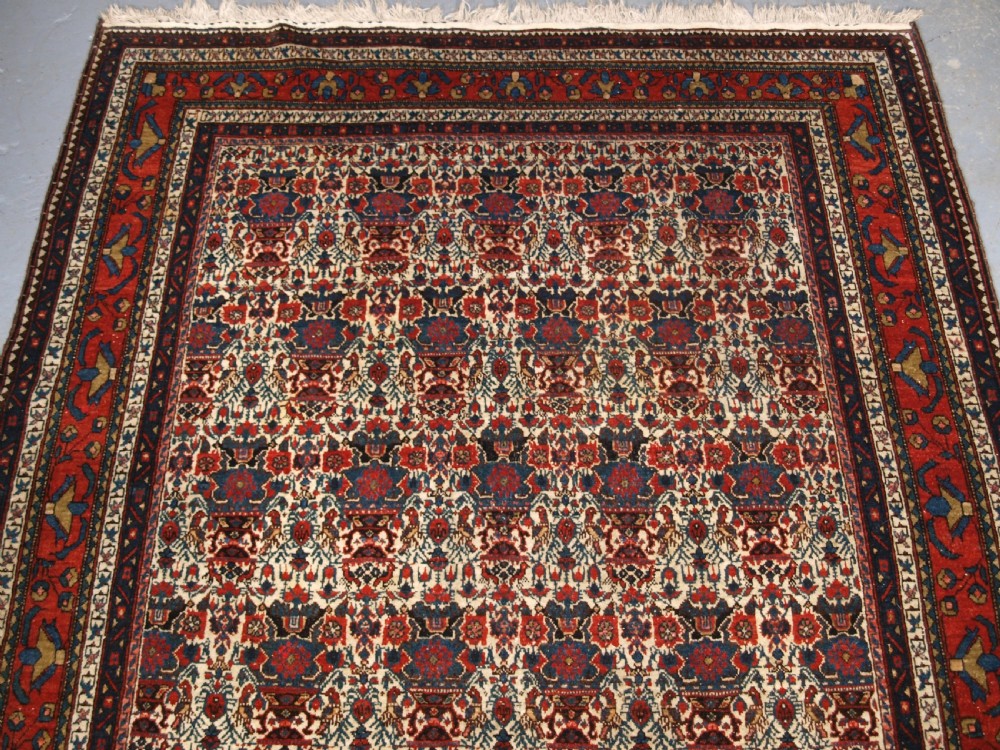 ANTIQUE ABEDEH RUG WITH ZILI SULTAN DESIGN, SUPERB EXAMPLE, CIRCA 1920. View III