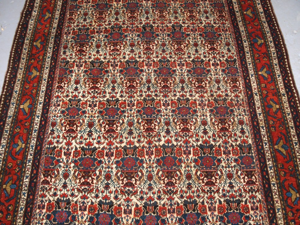 ANTIQUE ABEDEH RUG WITH ZILI SULTAN DESIGN, SUPERB EXAMPLE, CIRCA 1920. View IV