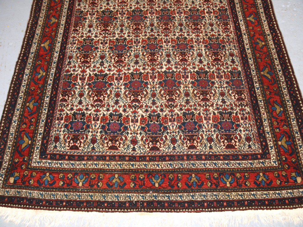 ANTIQUE ABEDEH RUG WITH ZILI SULTAN DESIGN, SUPERB EXAMPLE, CIRCA 1920. View V