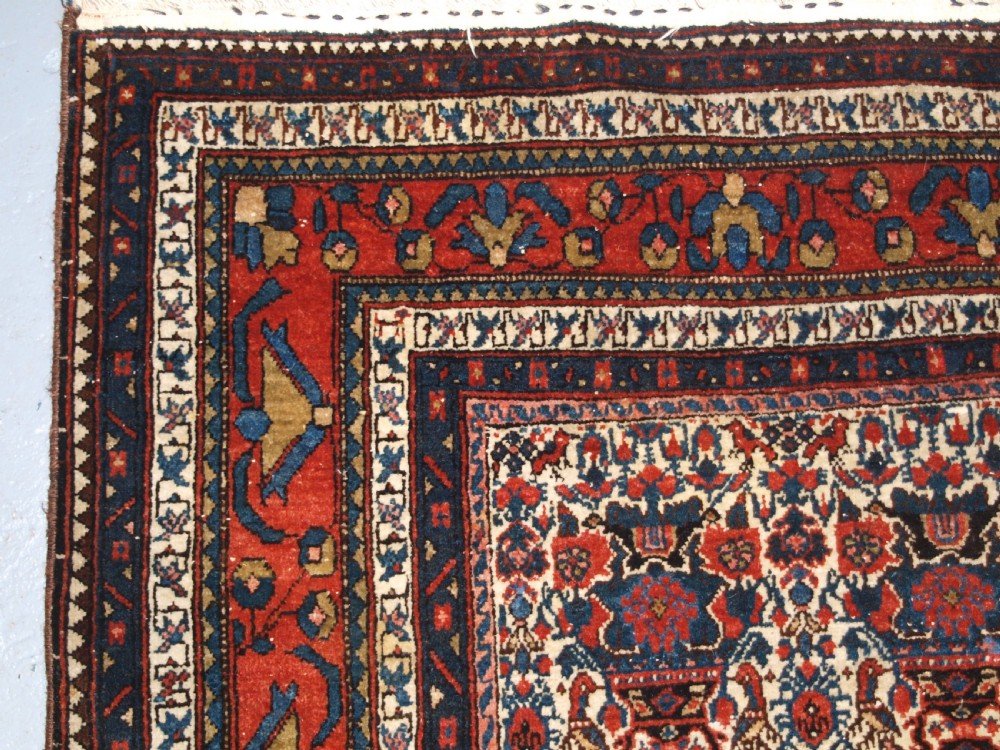ANTIQUE ABEDEH RUG WITH ZILI SULTAN DESIGN, SUPERB EXAMPLE, CIRCA 1920. View VI