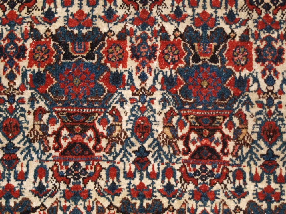 ANTIQUE ABEDEH RUG WITH ZILI SULTAN DESIGN, SUPERB EXAMPLE, CIRCA 1920. View X