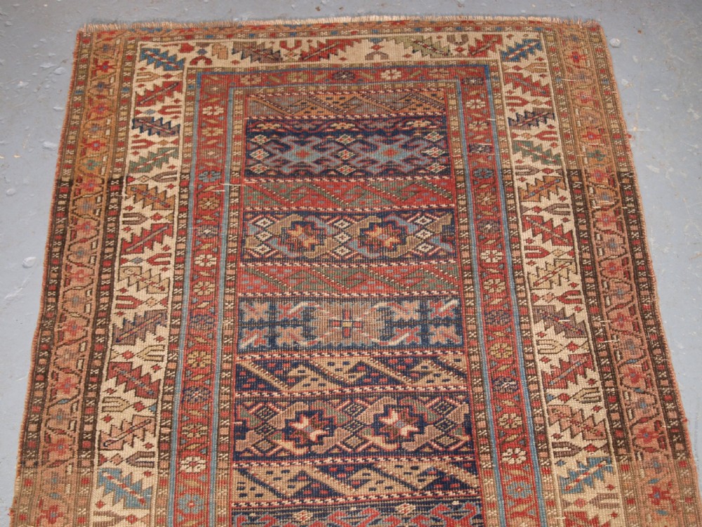 ANTIQUE SOUTH CAUCASIAN KURDISH RUNNER OF UNUSUAL DESIGN, CIRCA 1890. View II