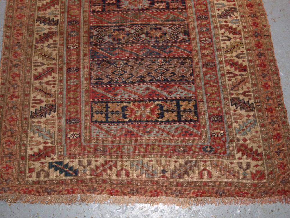 ANTIQUE SOUTH CAUCASIAN KURDISH RUNNER OF UNUSUAL DESIGN, CIRCA 1890. View VI