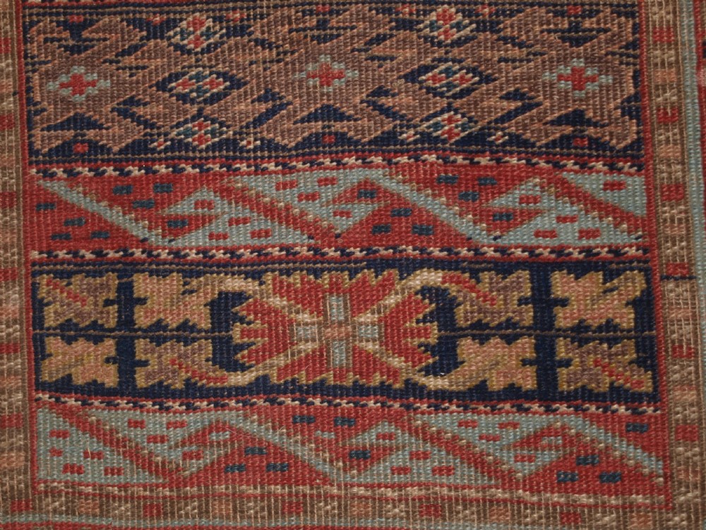 ANTIQUE SOUTH CAUCASIAN KURDISH RUNNER OF UNUSUAL DESIGN, CIRCA 1890. View XI