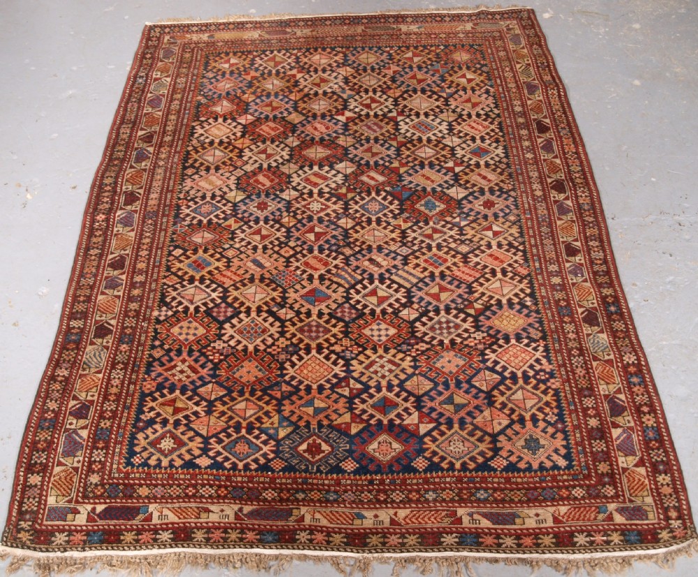 ANTIQUE CAUCASIAN SHIRVAN MARASALI RUG, VERY FINE, CIRCA 1890.