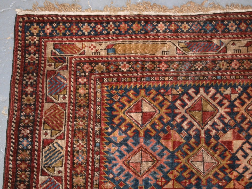 ANTIQUE CAUCASIAN SHIRVAN MARASALI RUG, VERY FINE, CIRCA 1890. View VI