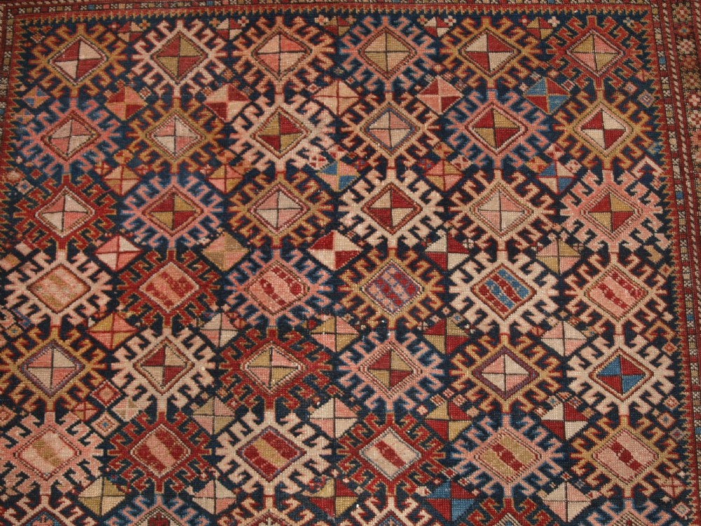 ANTIQUE CAUCASIAN SHIRVAN MARASALI RUG, VERY FINE, CIRCA 1890. View VIII