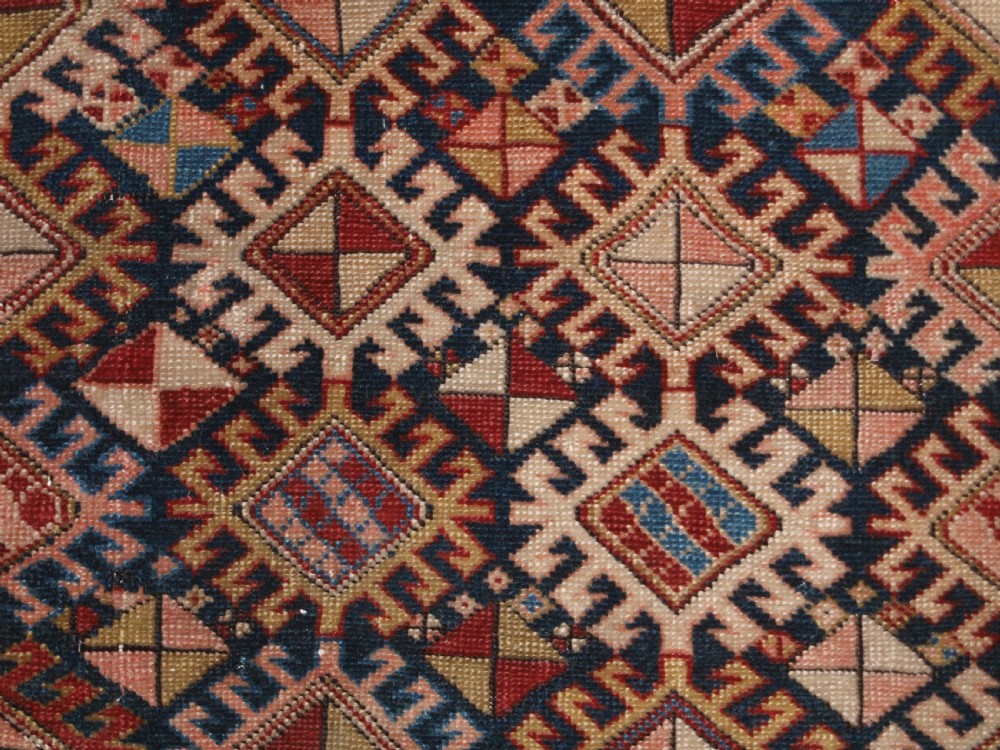 ANTIQUE CAUCASIAN SHIRVAN MARASALI RUG, VERY FINE, CIRCA 1890. View XIII