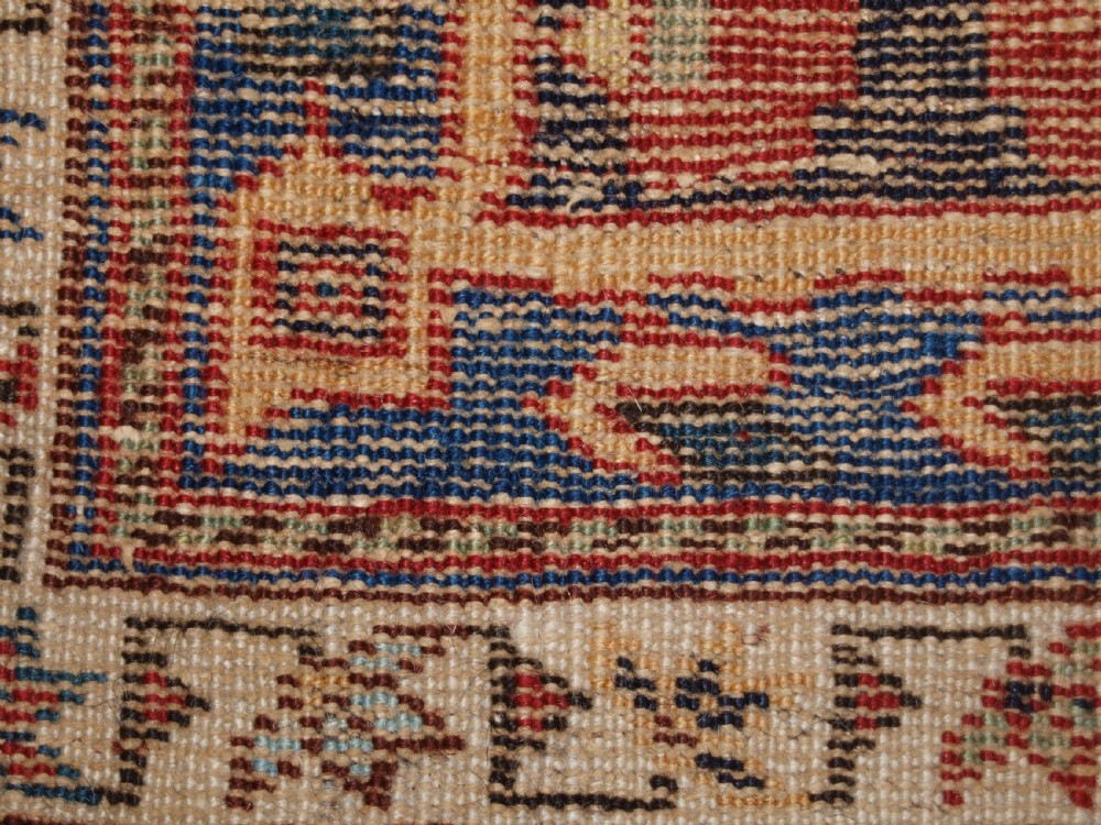 ANTIQUE AFSHAR TRIBAL RUG, SCARCE DESIGN, AS FOUND CONDITION, LATE 19TH CENTURY. View XII