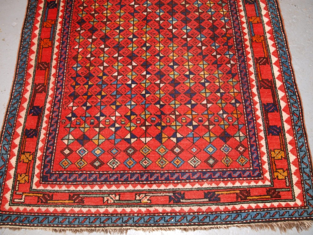 ANTIQUE KURDISH VILLAGE RUG, GREAT FURNISHING RUG, CIRCA 1920. View V