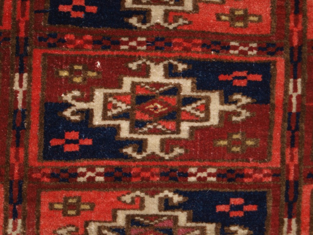 ANTIQUE TEKKE TURKMEN DOWRY RUG, VERY FINE WEAVE, CIRCA 1890. View VII