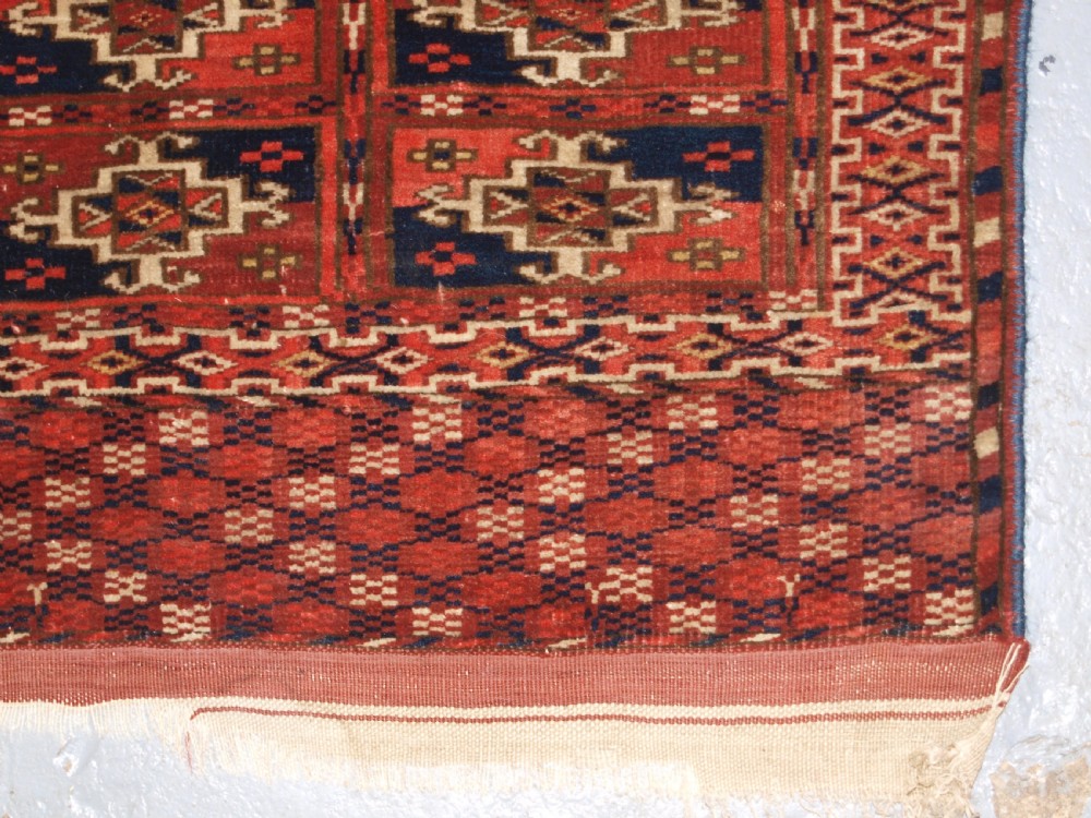 ANTIQUE TEKKE TURKMEN DOWRY RUG, VERY FINE WEAVE, CIRCA 1890. View VIII