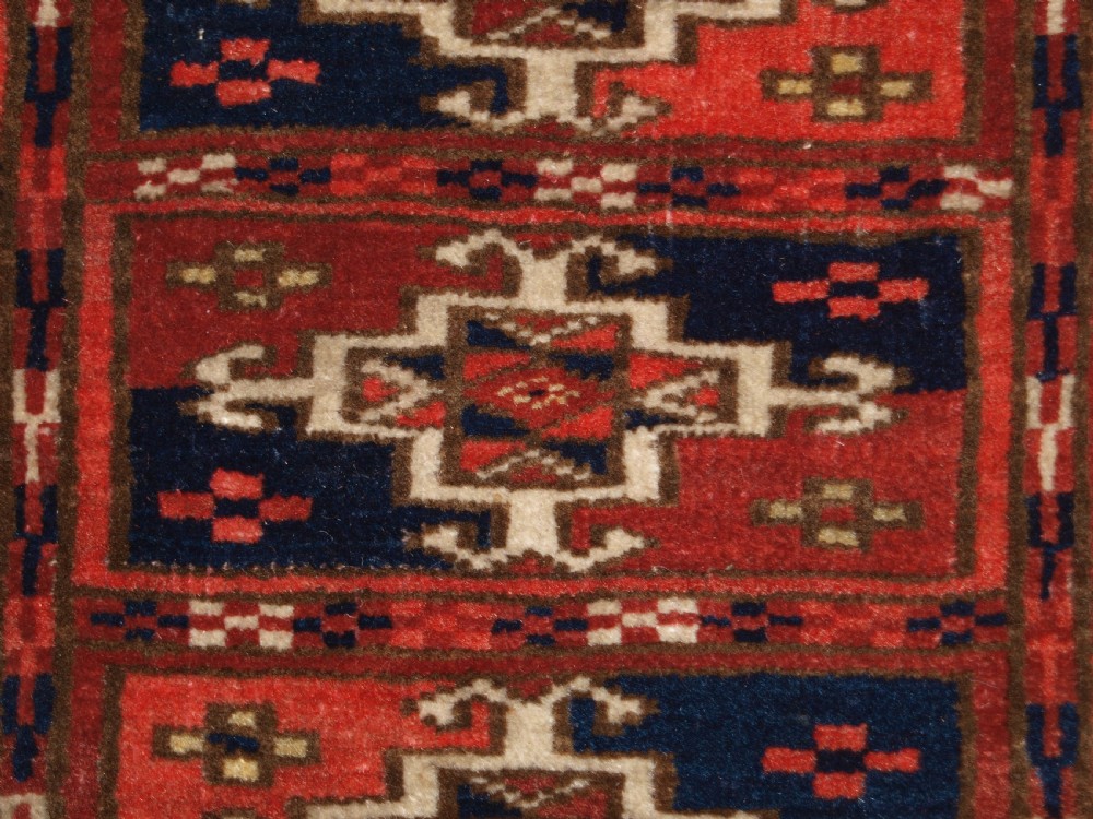 ANTIQUE TEKKE TURKMEN DOWRY RUG, VERY FINE WEAVE, CIRCA 1890. View IX