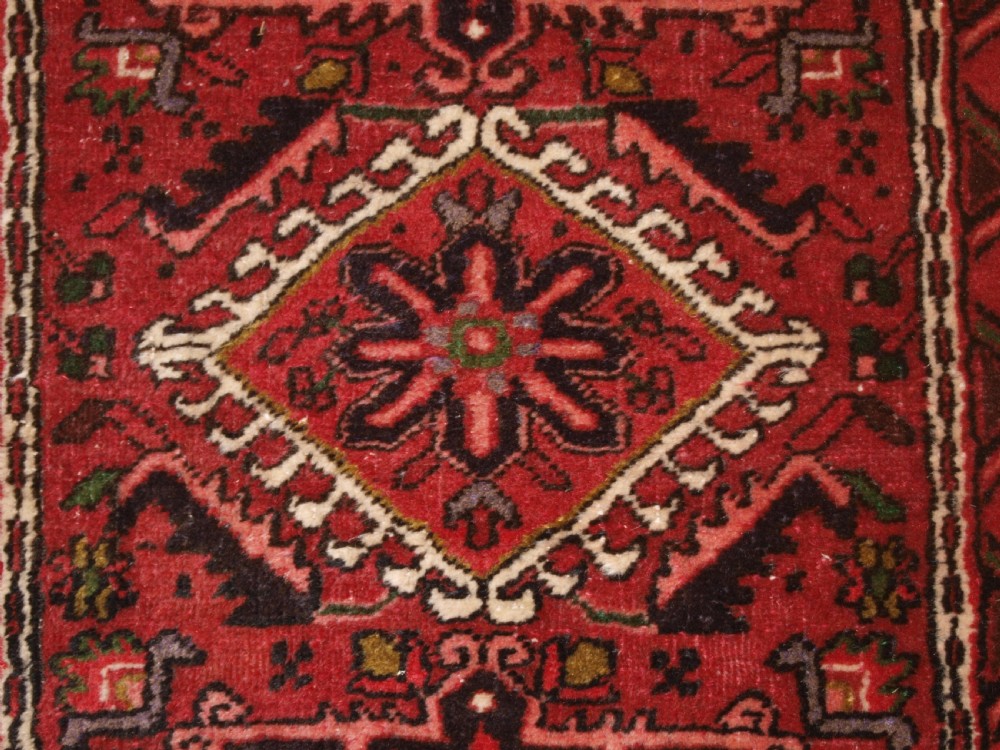 OLD KARAJA NARROW RUNNER OF TRADITIONAL DESIGN, SMALL SIZE, CIRCA 1920. View VI