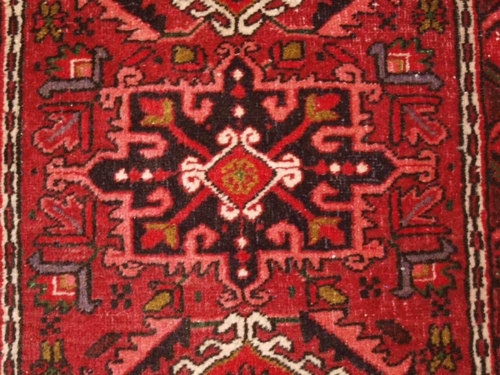 OLD KARAJA NARROW RUNNER OF TRADITIONAL DESIGN, SMALL SIZE, CIRCA 1920. View VII