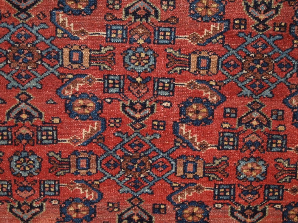 ANTIQUE HAMADAN REGION VILLAGE RUG, GOOD SOFT COLOURS, CIRCA 1900. View VII
