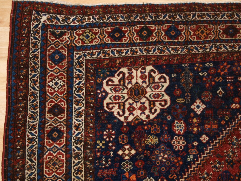 ANTIQUE ABEDEH VILLAGE RUG, TRIBAL DESIGN, SUPERB COLOUR, CIRCA 1920. View III