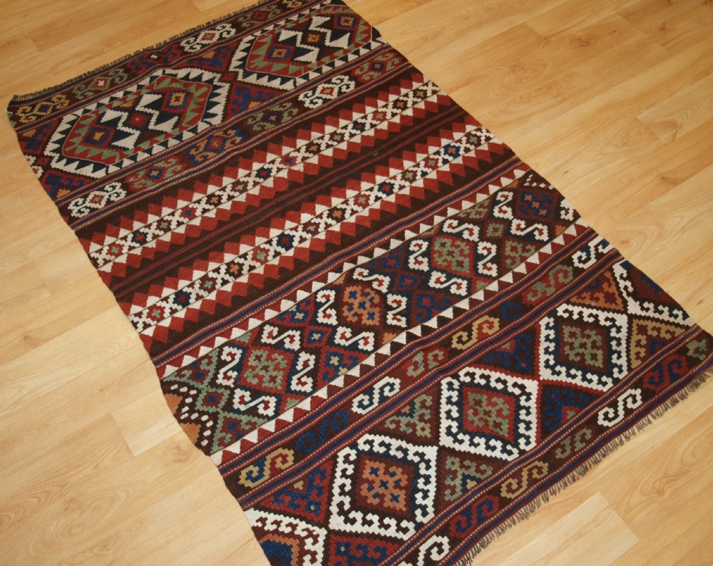 ANTIQUE ANATOLIAN MALATYA CHUVAL KILIM, SUPERB TRADITIONAL COLOUR AND DESIGN, CIRCA 1900. View II