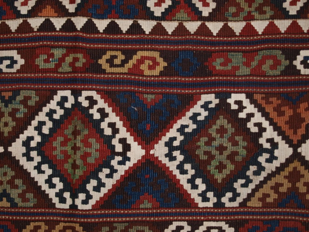 ANTIQUE ANATOLIAN MALATYA CHUVAL KILIM, SUPERB TRADITIONAL COLOUR AND DESIGN, CIRCA 1900. View VI