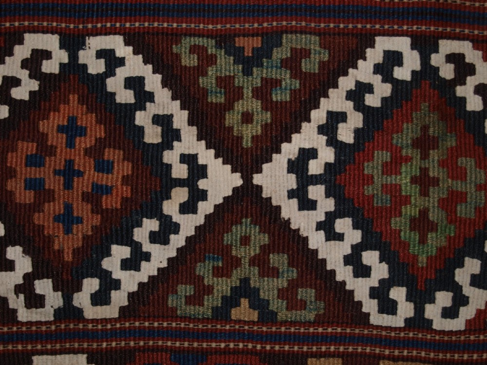 ANTIQUE ANATOLIAN MALATYA CHUVAL KILIM, SUPERB TRADITIONAL COLOUR AND DESIGN, CIRCA 1900. View VII