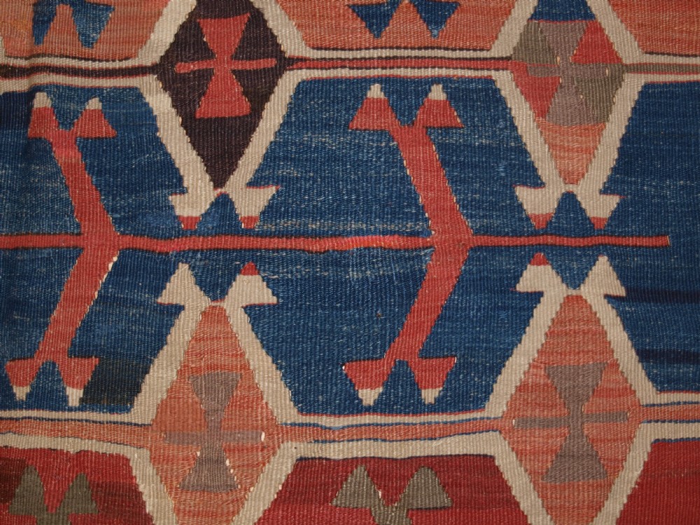 ANTIQUE TURKISH KONYA REGION KILIM, SUPERB COLOURS, CIRCA 1880. View IX