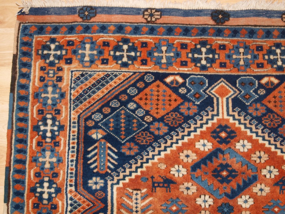 OLD TURKISH YAGCEBEDIR VILLAGE RUG WITH CAUCASIAN SHIRVAN DESIGN, CIRCA 1930. View III