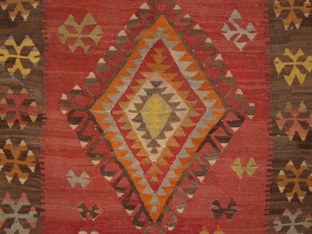 ANTIQUE TURKISH KAYSERI PRAYER KILIM, SOFT PASTEL COLOURS, CIRCA 1920. View VII