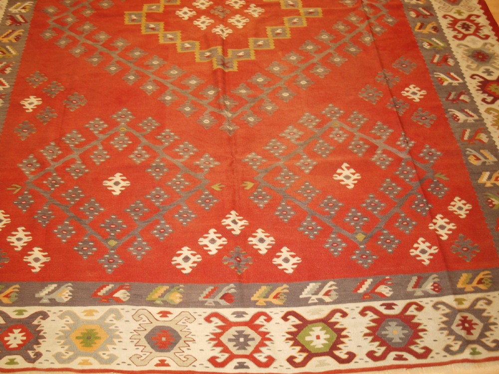 ANTIQUE SHARKOY KILIM, TRADITIONAL DESIGN AND SOFT COLOURS, CIRCA 1920. View VI