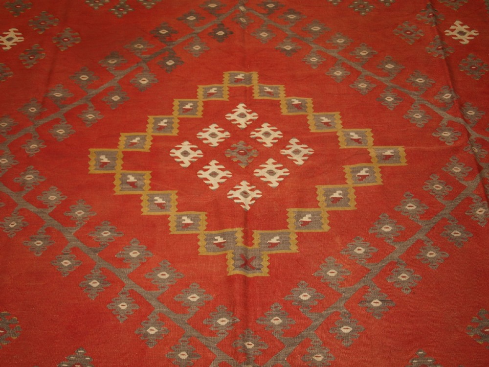 ANTIQUE SHARKOY KILIM, TRADITIONAL DESIGN AND SOFT COLOURS, CIRCA 1920. View IX