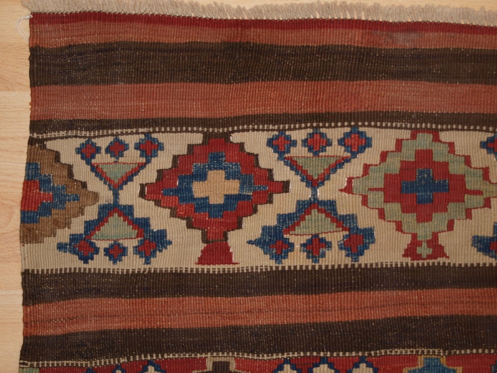 ANTIQUE CAUCASIAN OR SHAHSAVAN KILIM PANEL, CIRCA 1900. View II