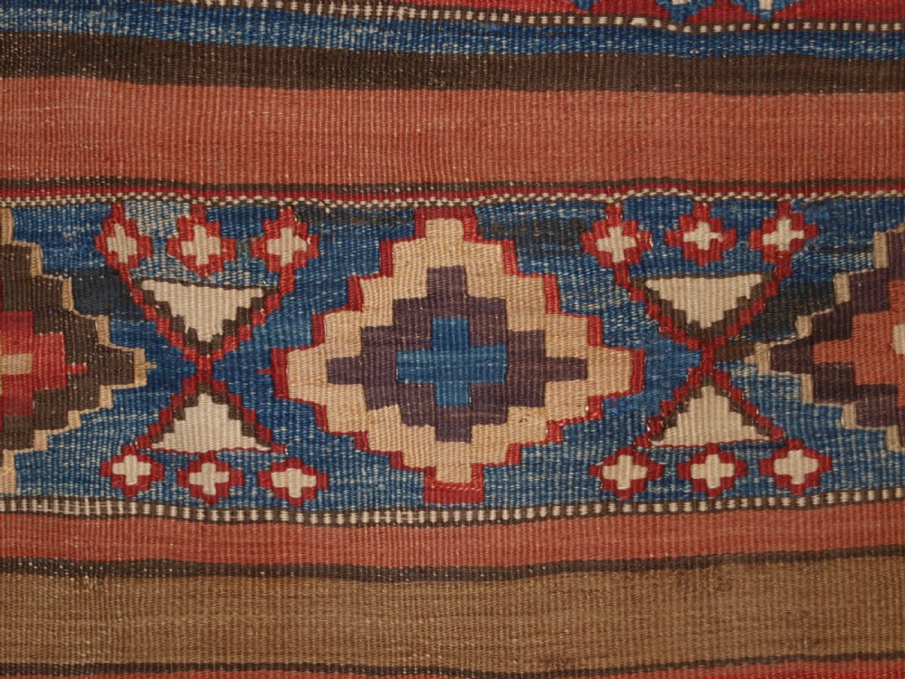 ANTIQUE CAUCASIAN OR SHAHSAVAN KILIM PANEL, CIRCA 1900. View VII