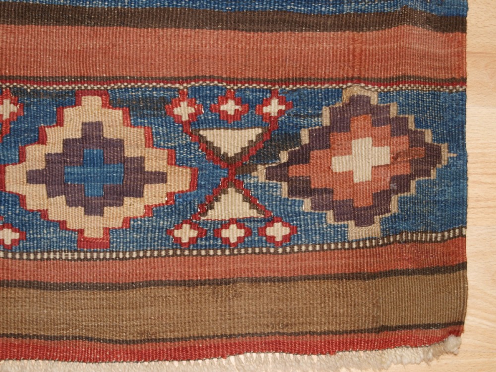 ANTIQUE CAUCASIAN OR SHAHSAVAN KILIM PANEL, CIRCA 1900. View VIII