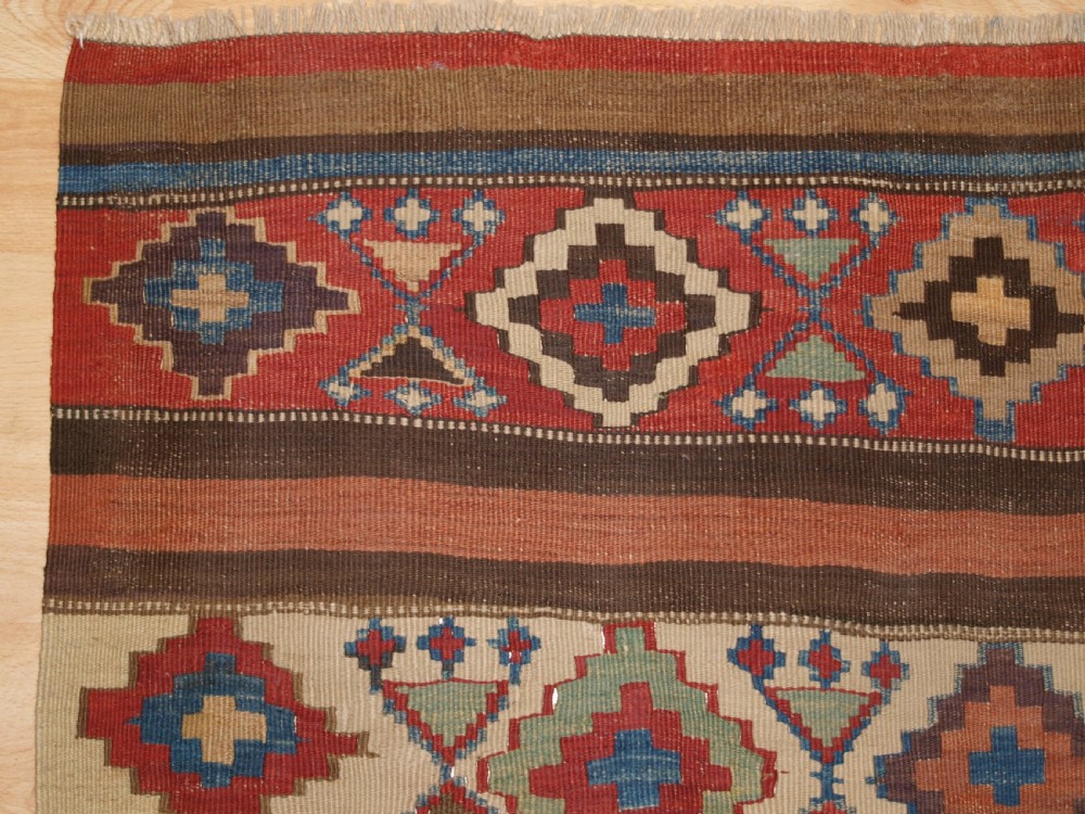 ANTIQUE CAUCASIAN OR SHAHSAVAN KILIM PANEL, CIRCA 1900. View II