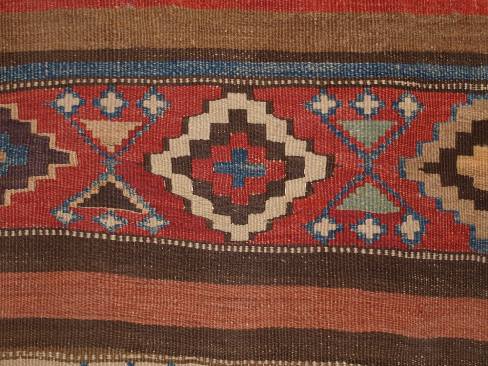ANTIQUE CAUCASIAN OR SHAHSAVAN KILIM PANEL, CIRCA 1900. View V