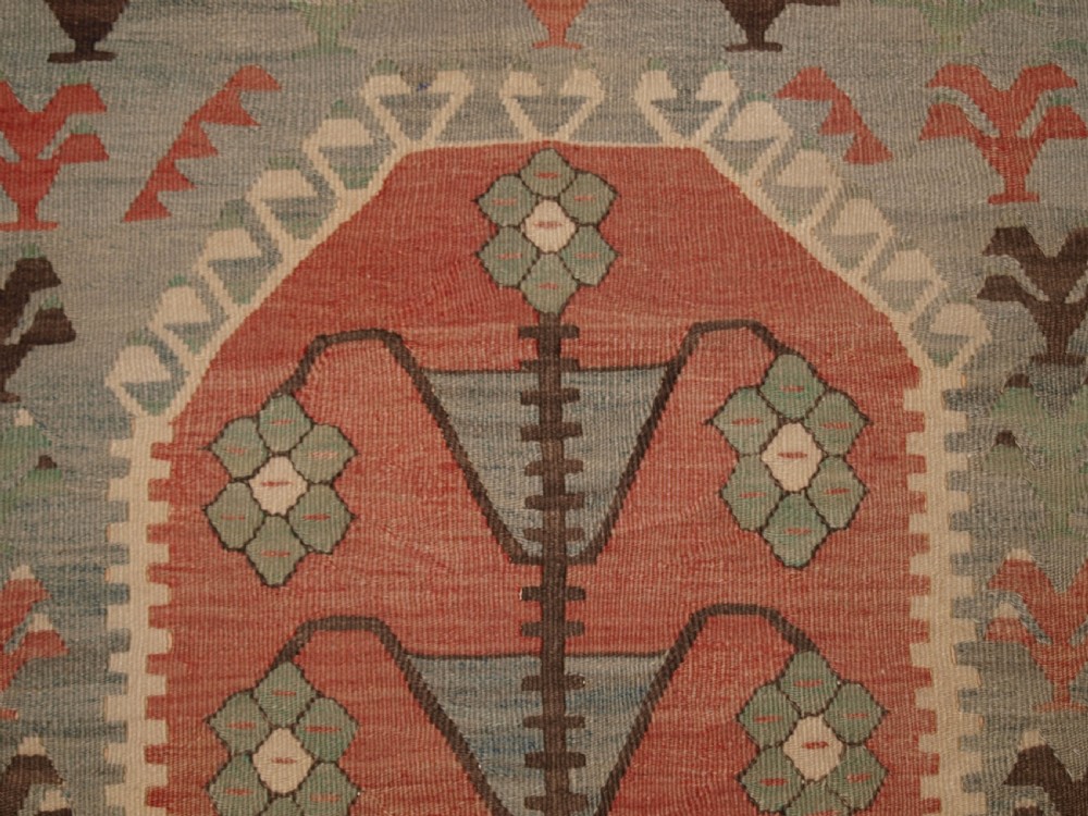 ANTIQUE TURKISH VILLAGE PRAYER KILIM WITH TREE OF LIFE DESIGN, CIRCA 1920. View VII