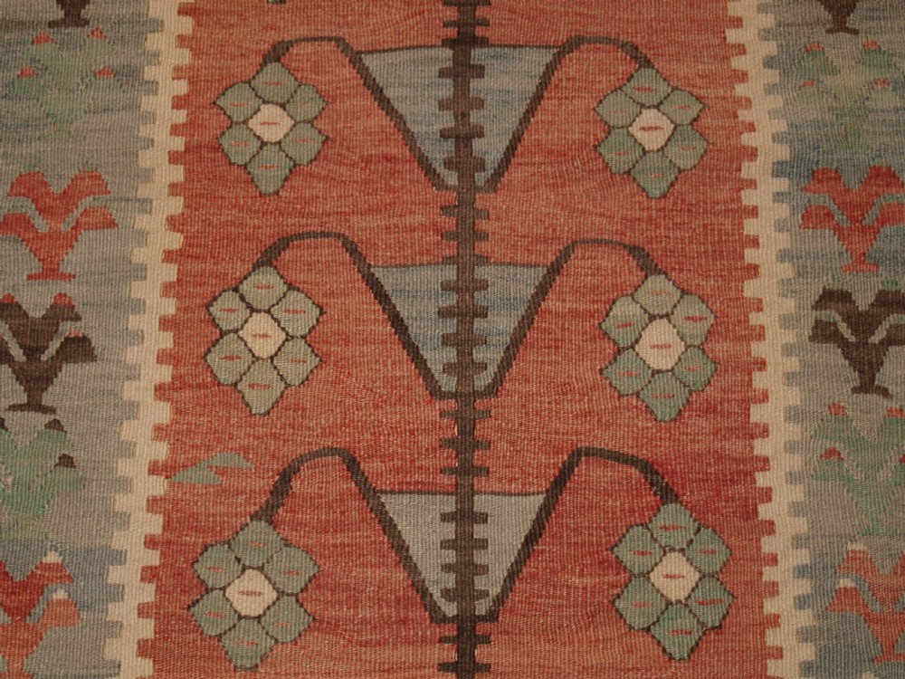 ANTIQUE TURKISH VILLAGE PRAYER KILIM WITH TREE OF LIFE DESIGN, CIRCA 1920. View IX