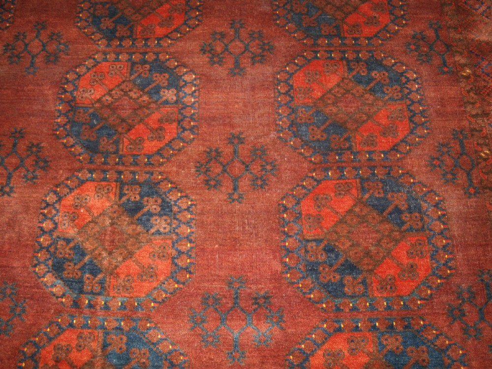 ANTIQUE ERSARI TURKMEN MAIN CARPET, AFGHANISTAN, CIRCA 1900. View VIII