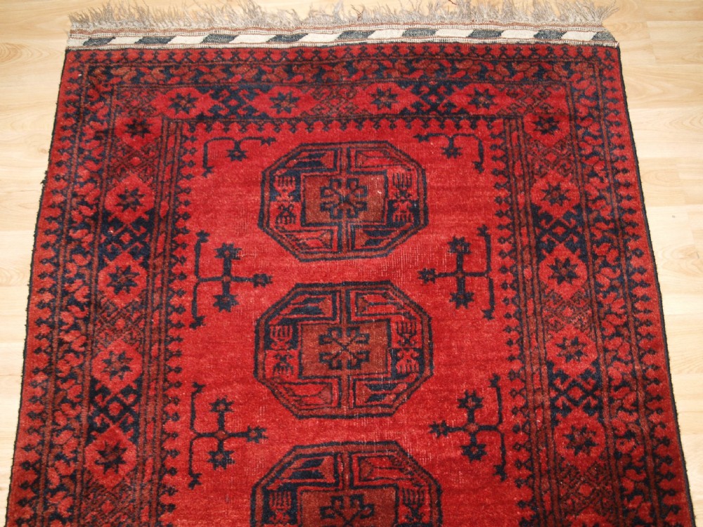 OLD AFGHAN VILLAGE RUG OF TRADITIONAL ERSARI DESIGN, CIRCA 1930. View V
