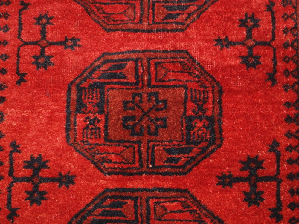 OLD AFGHAN VILLAGE RUG OF TRADITIONAL ERSARI DESIGN, CIRCA 1930. View VIII