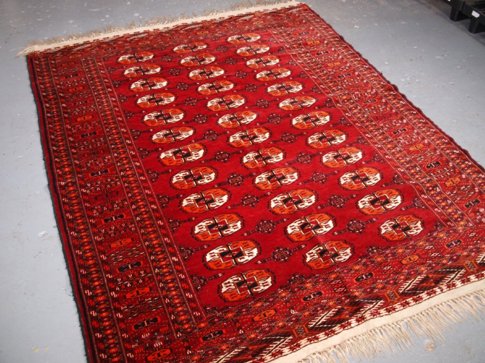 ANTIQUE AFGHAN TURKMEN RUG, EXCELLENT CONDITION, CIRCA 1900/20. View II