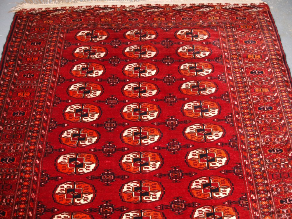 ANTIQUE AFGHAN TURKMEN RUG, EXCELLENT CONDITION, CIRCA 1900/20. View III