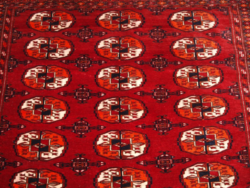 ANTIQUE AFGHAN TURKMEN RUG, EXCELLENT CONDITION, CIRCA 1900/20. View VII