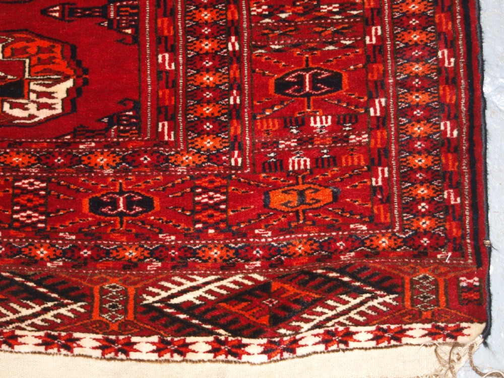 ANTIQUE AFGHAN TURKMEN RUG, EXCELLENT CONDITION, CIRCA 1900/20. View X