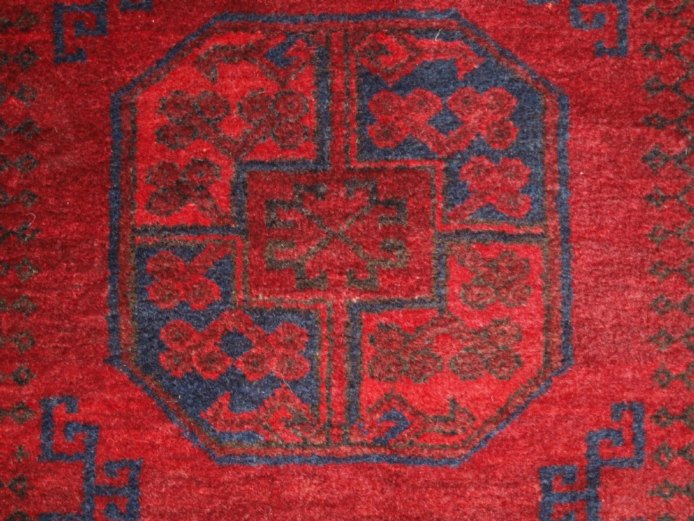 OLD AFGHAN VILLAGE LONG RUG WITH LARGE GULS, SUPERB RUG. CIRCA 1920/30. View VIII