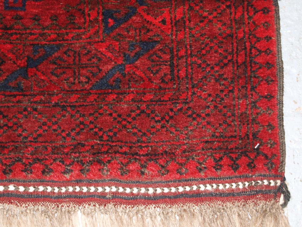 OLD AFGHAN VILLAGE LONG RUG WITH LARGE GULS, SUPERB RUG. CIRCA 1920/30. View IX