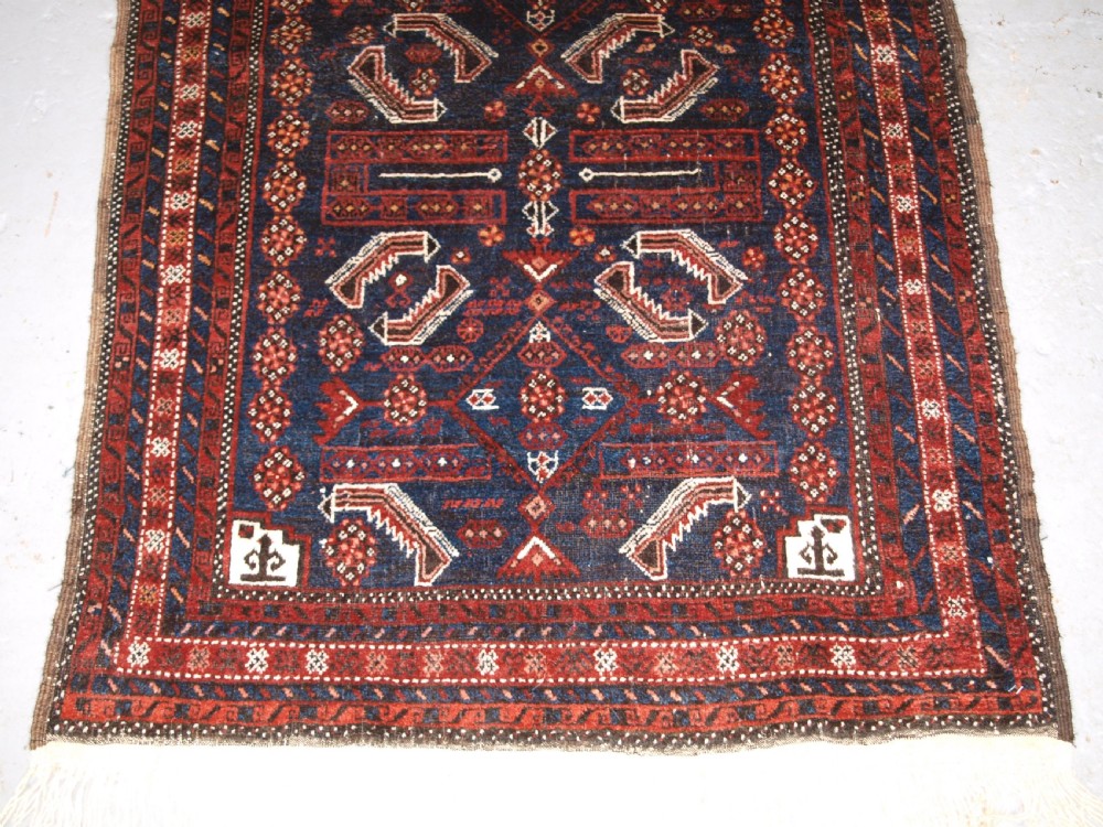 ANTIQUE BALUCH RUG, SALAR KHANI SUB TRIBE, HERATI DESIGN, CIRCA 1900. View V