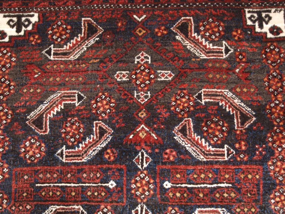 ANTIQUE BALUCH RUG, SALAR KHANI SUB TRIBE, HERATI DESIGN, CIRCA 1900. View VIII