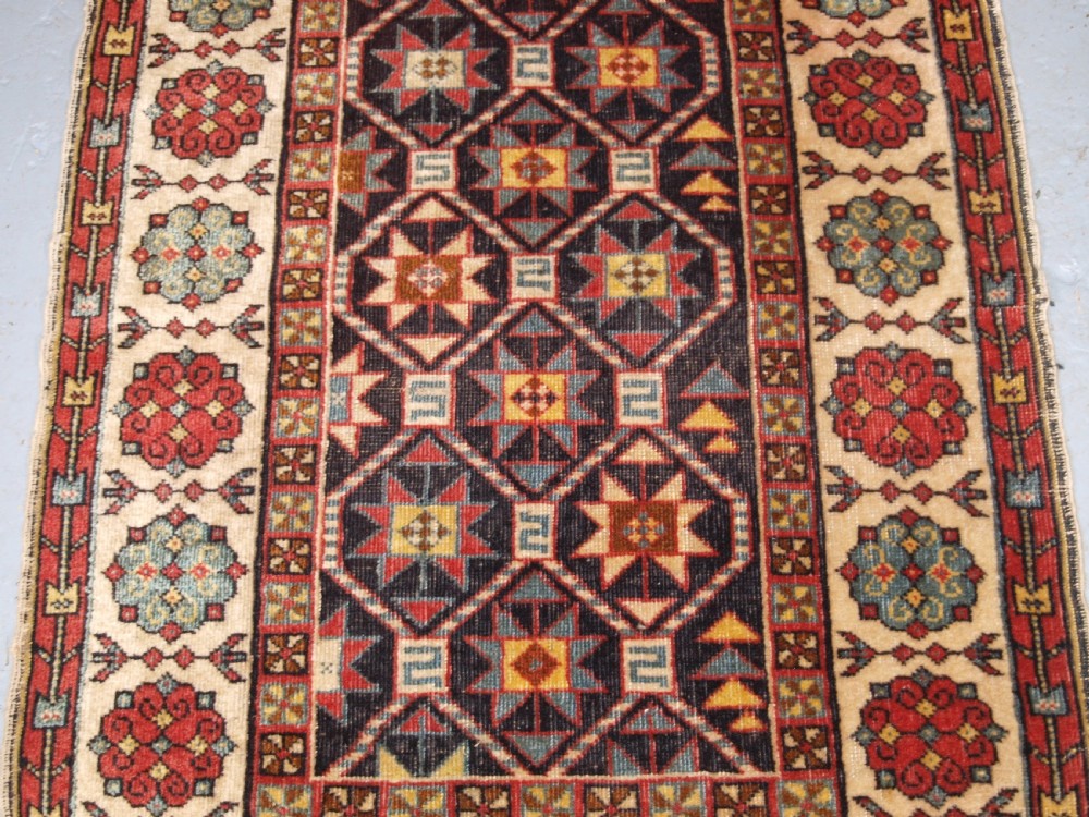 ANTIQUE CAUCASIAN TALISH RUG OF SCARCE SMALL SIZE, CIRCA 1900. View IV