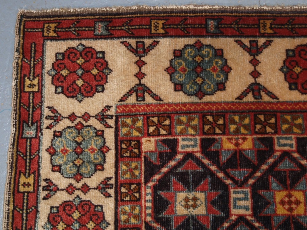 ANTIQUE CAUCASIAN TALISH RUG OF SCARCE SMALL SIZE, CIRCA 1900. View VI