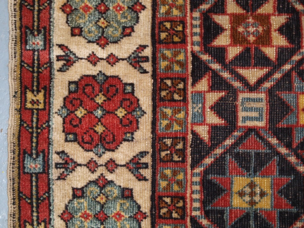 ANTIQUE CAUCASIAN TALISH RUG OF SCARCE SMALL SIZE, CIRCA 1900. View VII